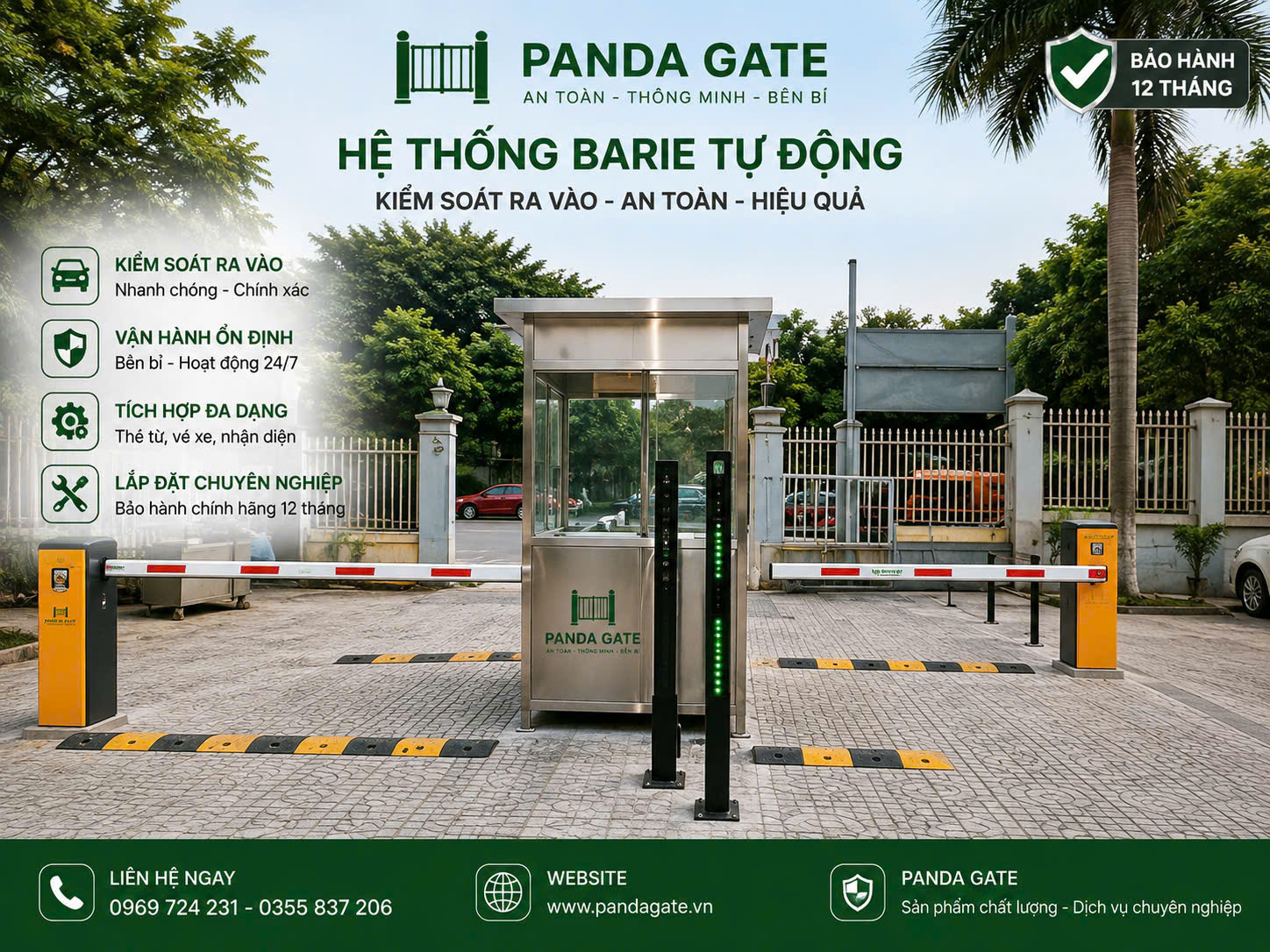 Lắp Đặt Barie KCN Mỹ Trung