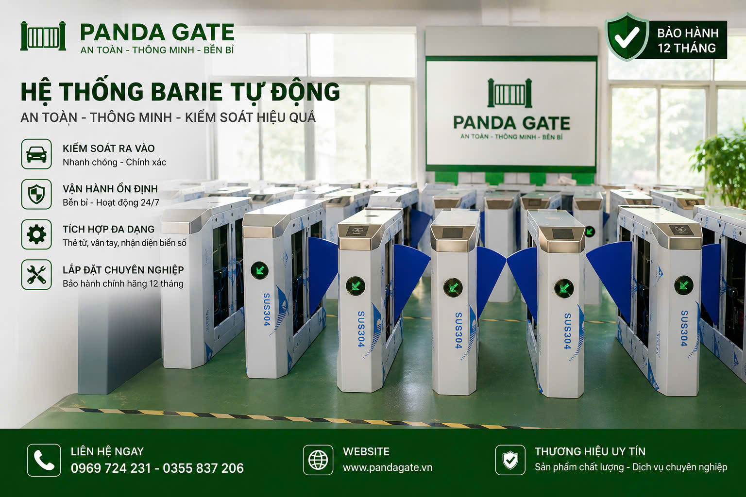 Lắp Đặt Barie KCN Mỹ Trung