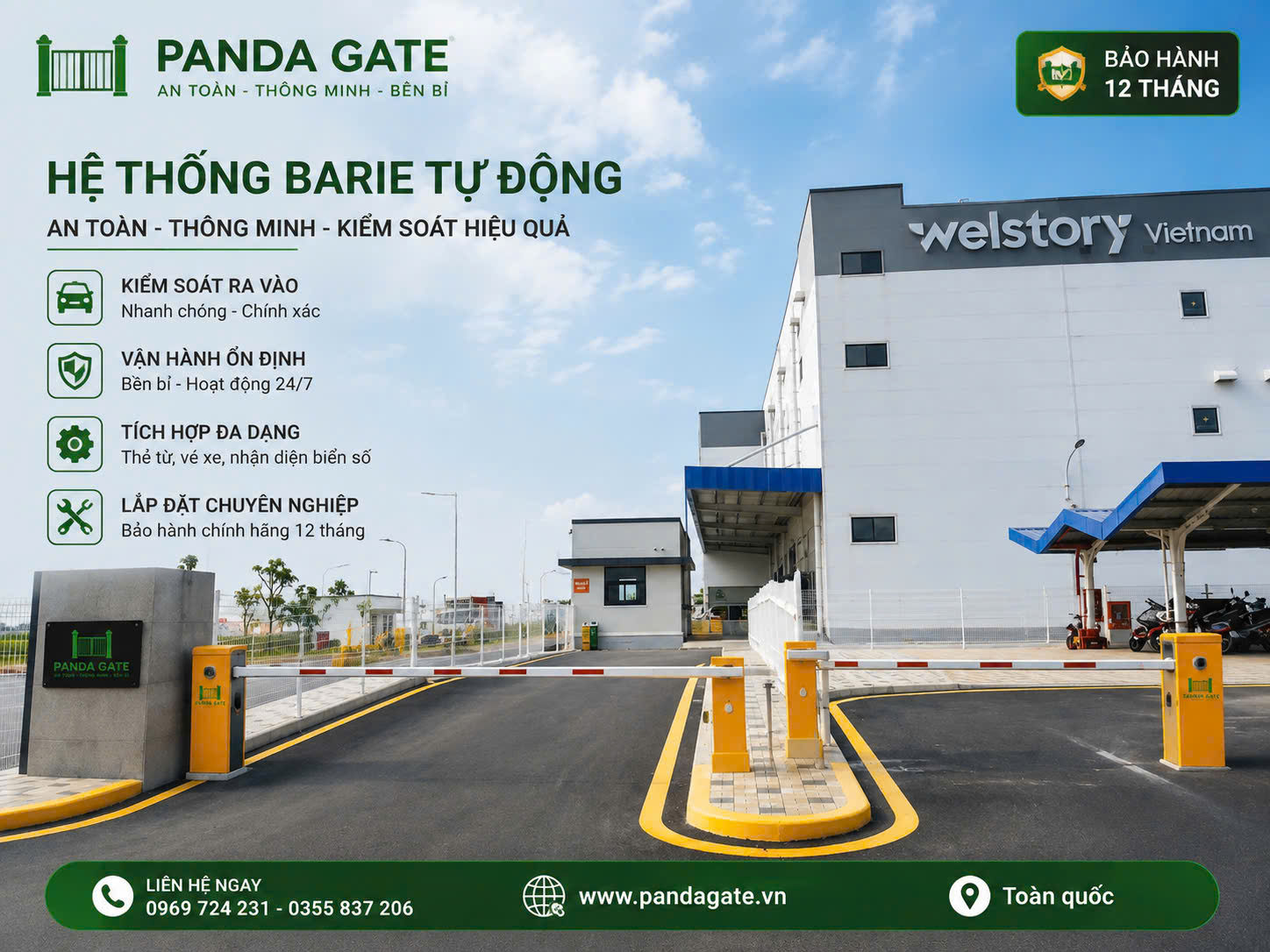 Lắp Đặt Barie KCN Mỹ Trung