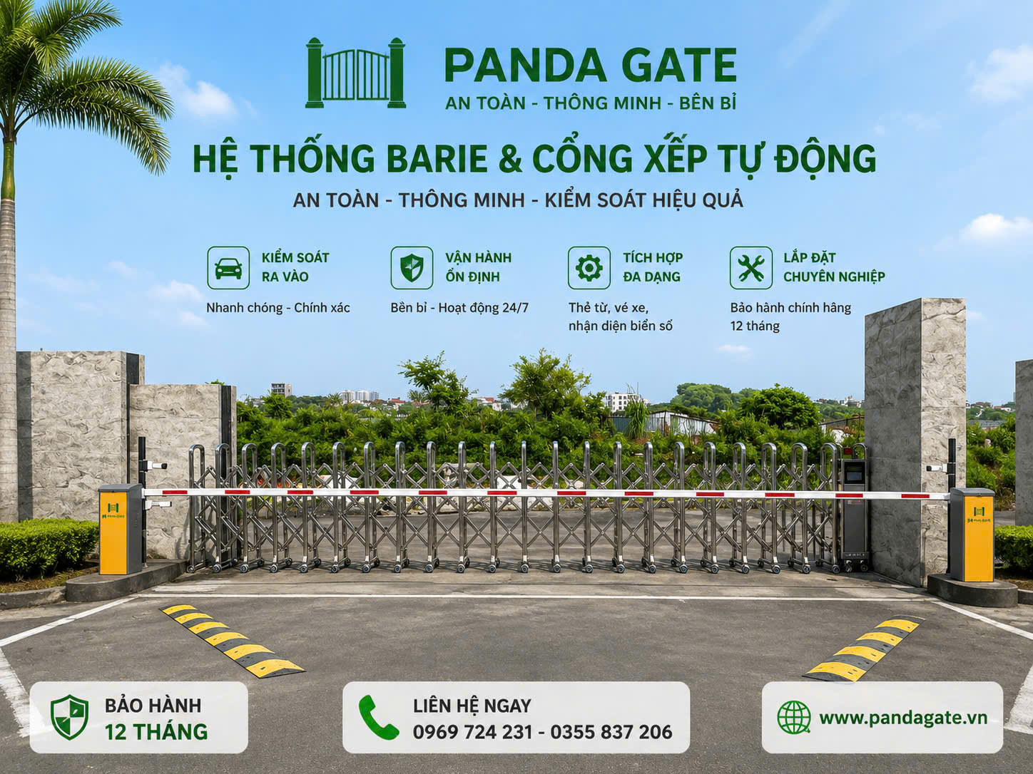 Lắp Đặt Barie KCN Mỹ Trung